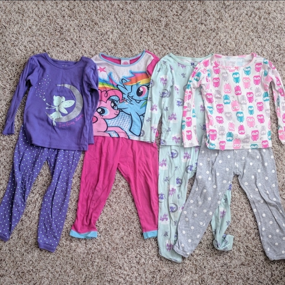 Carter's and little pony pajamas